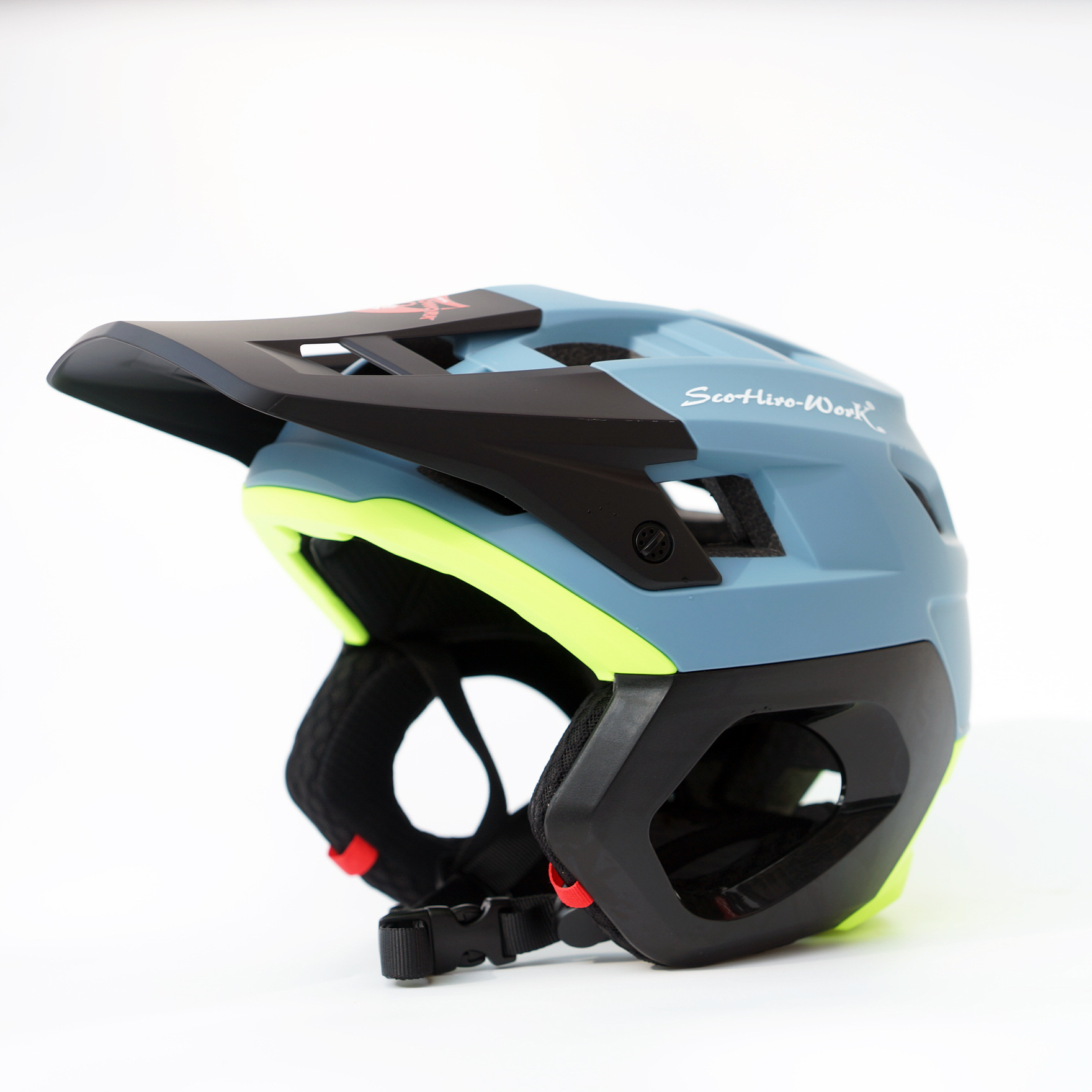 SCOHIROWORK mountain bike DH speed descent BMX ultra light AM off-road crossing off-road helmet full helmet riding helmet