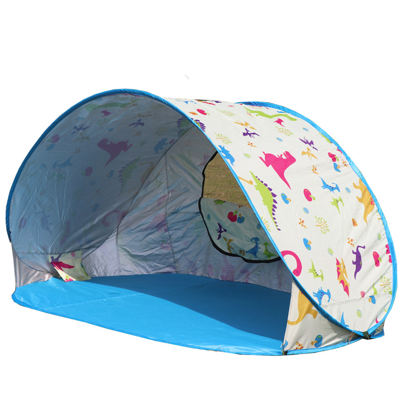 Internet celebrity tent, outdoor camping, folding, portable spring outing, summer sun protection, children's thick beach, seaside game house