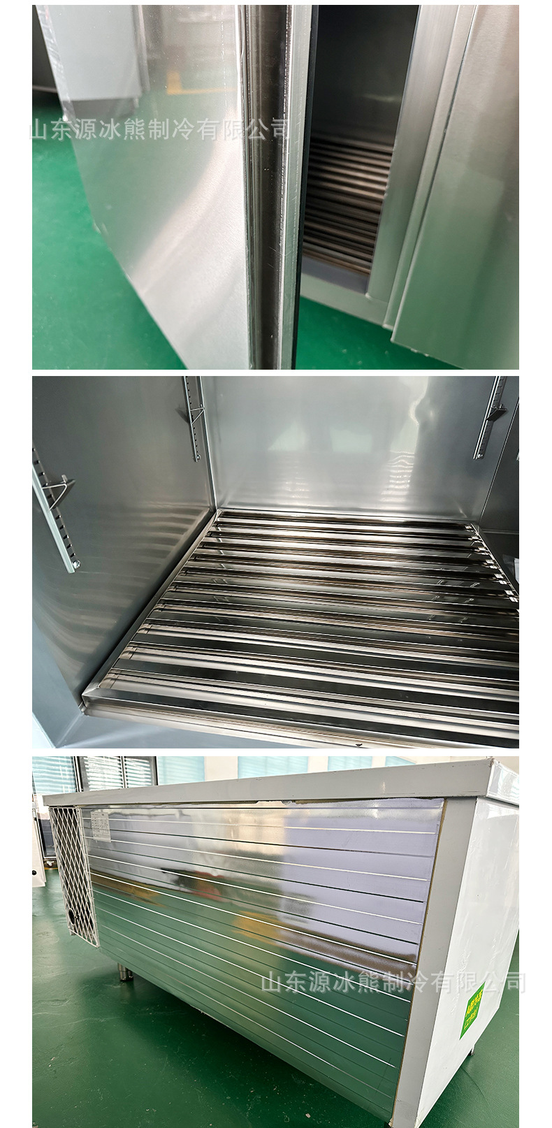 Preservation workbench, commercial freezer, refrigeration equipment operation, large capacity horizontal stainless steel dual temperature workbench