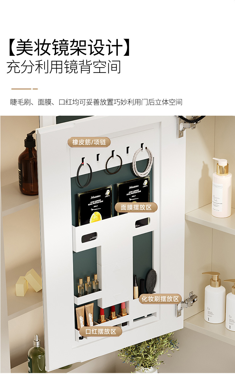 Thickened aluminum honeycomb cream wind arc bathroom cabinet ceramic integrated washbasin cabinet combination bathroom washbasin cabinet