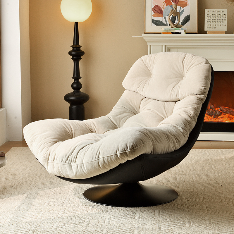 沙发椅意式极简轻奢客厅阳台单人休闲书房读书椅转椅懒人沙发躺椅