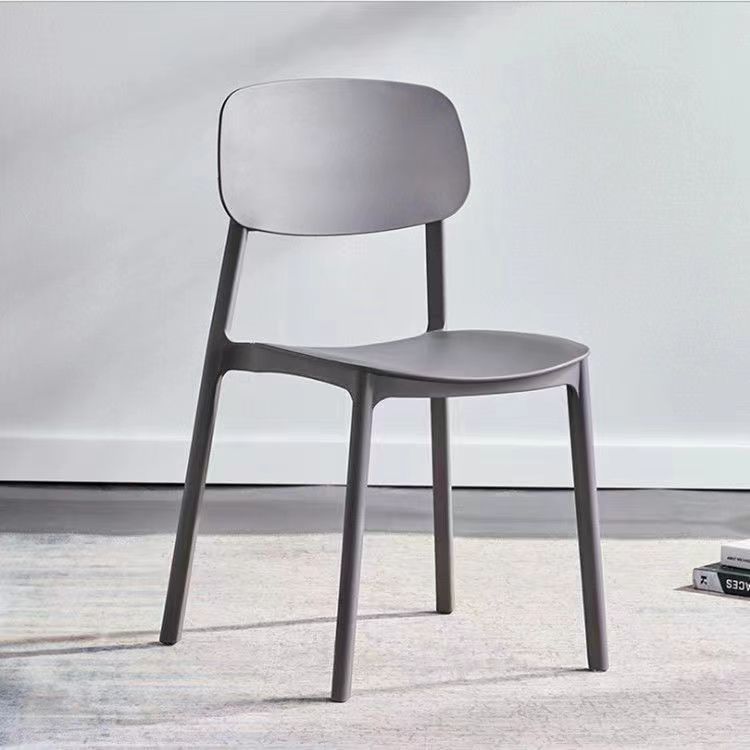 Thickened plastic chair backrest, office chair, minimalist Nordic noodle shop, conference home, large gear shift, restaurant dining table chair