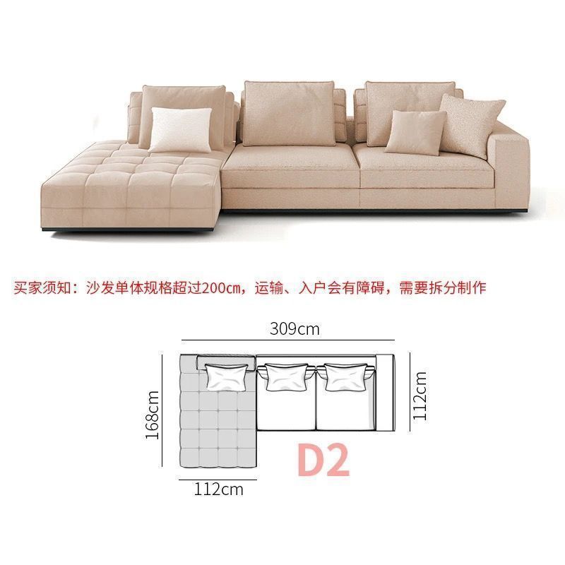 Cream style original Lawrence sofa light luxury model large flat villa living room light luxury module combination fabric sofa