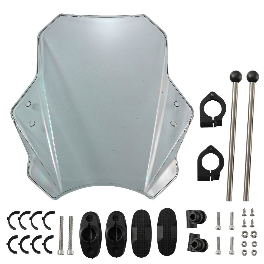Аксессуары для модификации мотоцикла, подходящие для лобового стекла Kawasaki Honda BMW Yamaha Suzuki, универсальное лобовое стекло