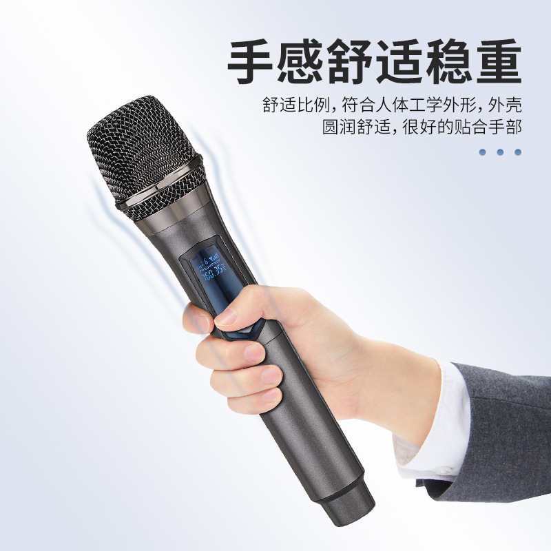 Беспроводная микрофонная система для караоке KTV E3 со звуковой картой