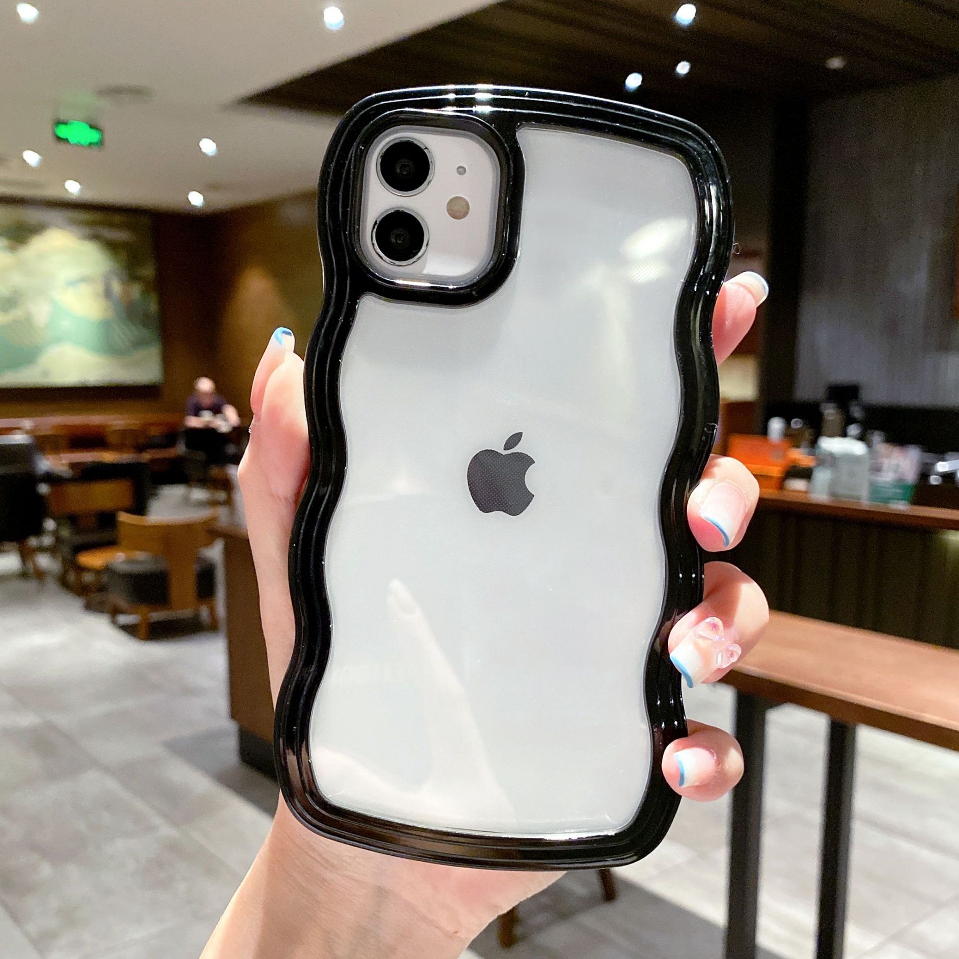 适用iPhone17pro max苹果16手机壳新款糖果色边框15/13二合一波浪