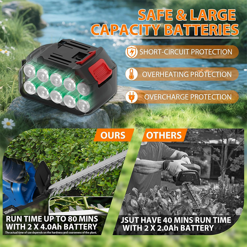 Private model new lithium electric hedge trimmer, rechargeable electric pruning, fence cutting, tea picking machine, shrub hedge garden pruning