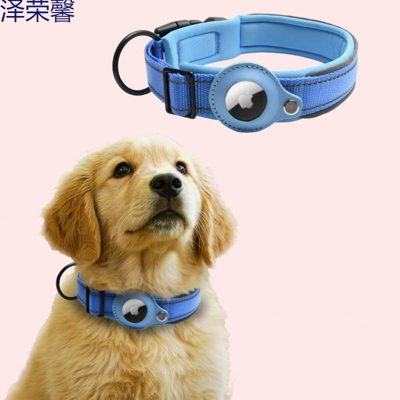 Spot 24H Shipping Pet позиционирование воротника Apple Airtag Dog Lainting Anti-Lost Dog Neck Ring Anti-Lost