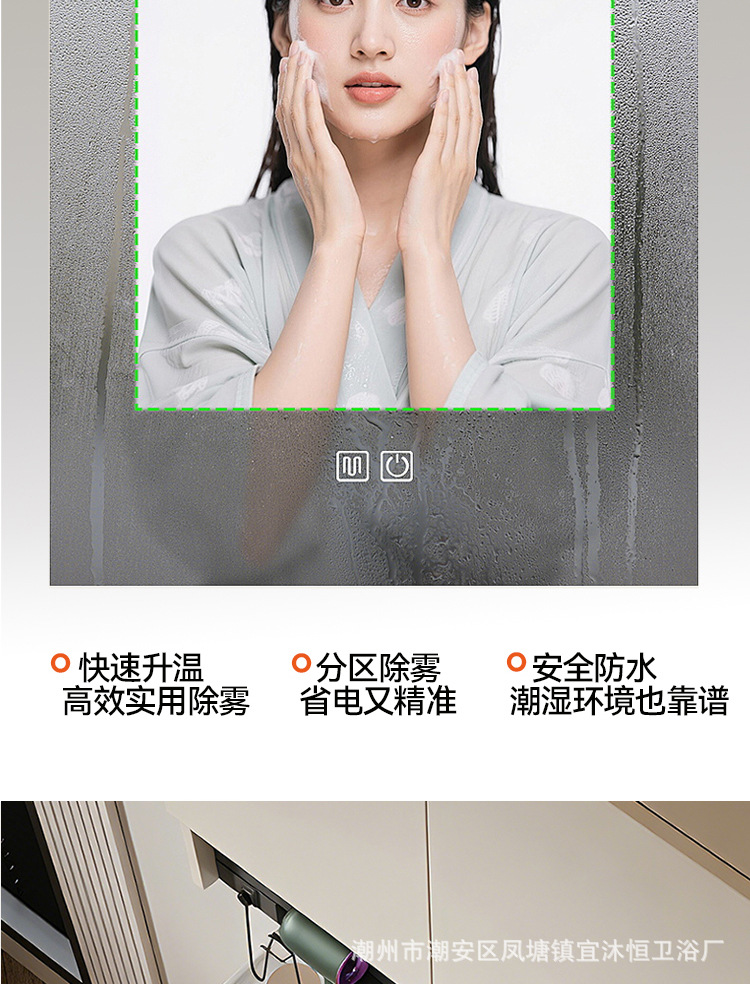 Hidden Feng Shui Mirror Cream Honeycomb Aluminum Bathroom Cabinet Combination Storage Integrated Ceramic Washbasin Hand Washing Stand