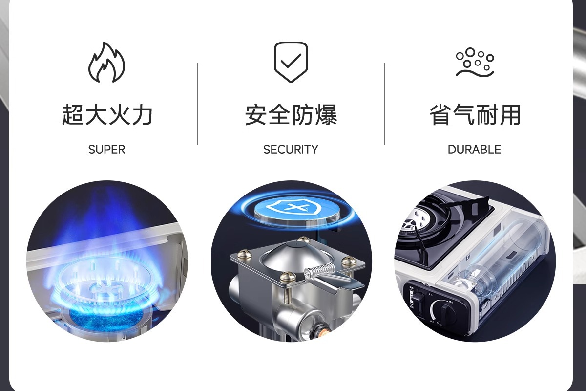Card stove, outdoor, batch camping stove, cooking utensils, portable hot pot, card magnetic gas stove, gas stove, gas stove