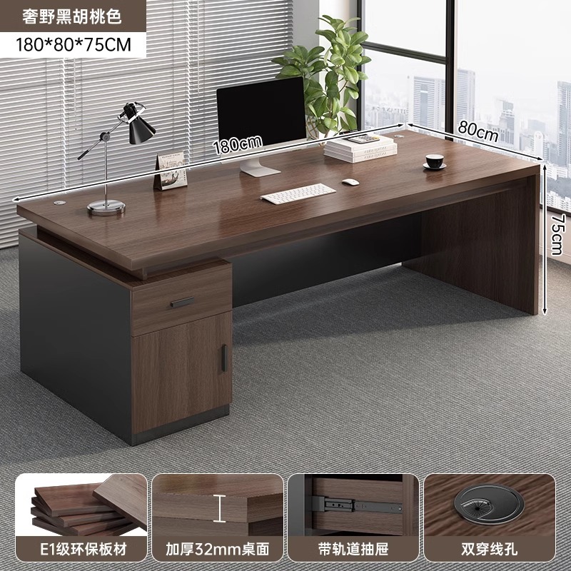 Office desk, desktop, home, simple computer, desk and chair combination, office, single person, simple writing desk, large desk, desk