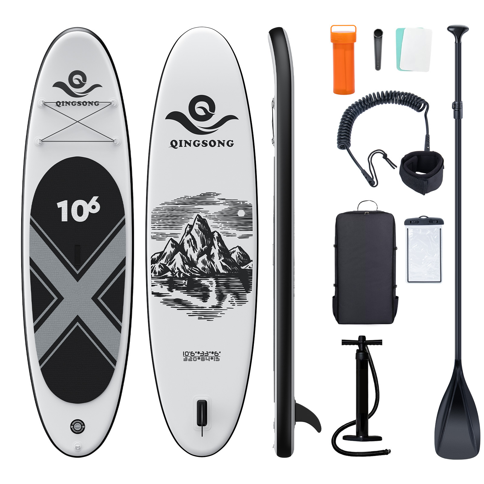 Source Factory Inflatable Paddleboard SUP Foldable Surfboard Static Water Board Outdoor Water Products