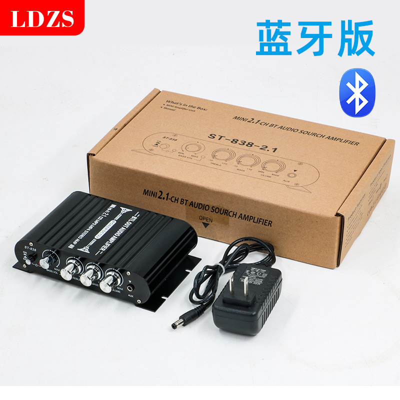 Автомобильный HiFi усилитель ST-838 Bluetooth 2.1 канал
