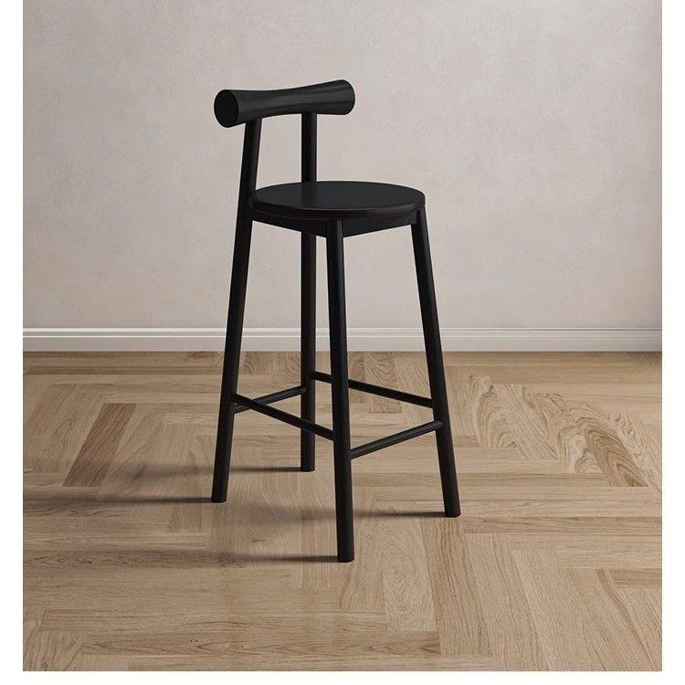 Барный стул Nordic Light Luxury с бабочковой спинкой из массива дерева