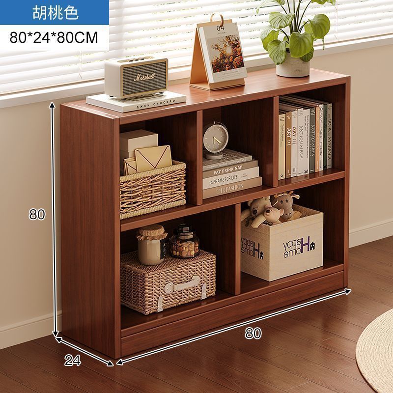 Bookshelf, floor to ceiling storage rack, living room, household low cabinet, storage cabinet, grid cabinet, bedroom storage cabinet, simple bookshelf