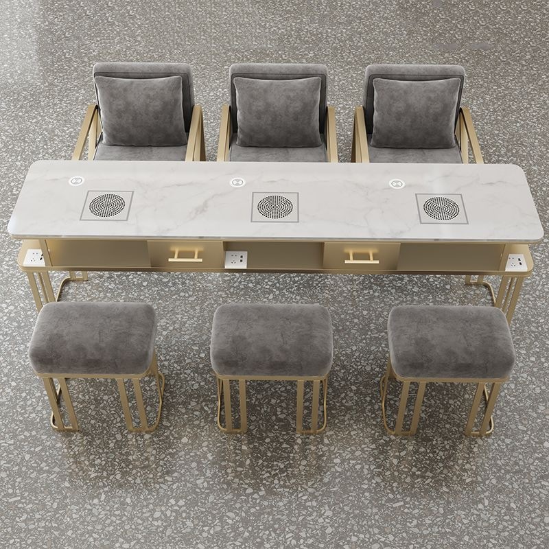 Комплект мебели для маникюрного салона Xinzifeng Light Luxury с вытяжкой
