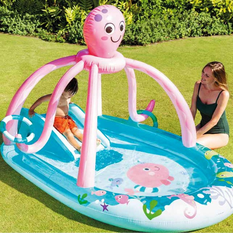 INTEX Thickened Swimming Pool Fishing Pool Balloon Filling Pool Baby Play Pool Swimming Pool Home Use Slide Pool