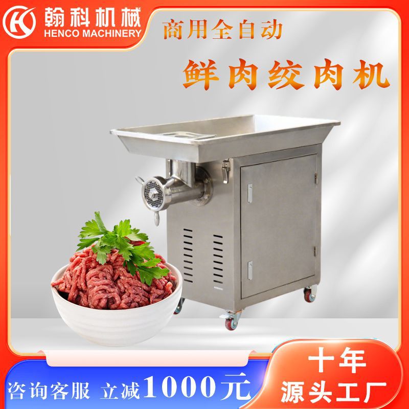 大功率鲜肉碎肉机 大型肉馅机绞馅机 工业大容量不锈钢绞肉机商用