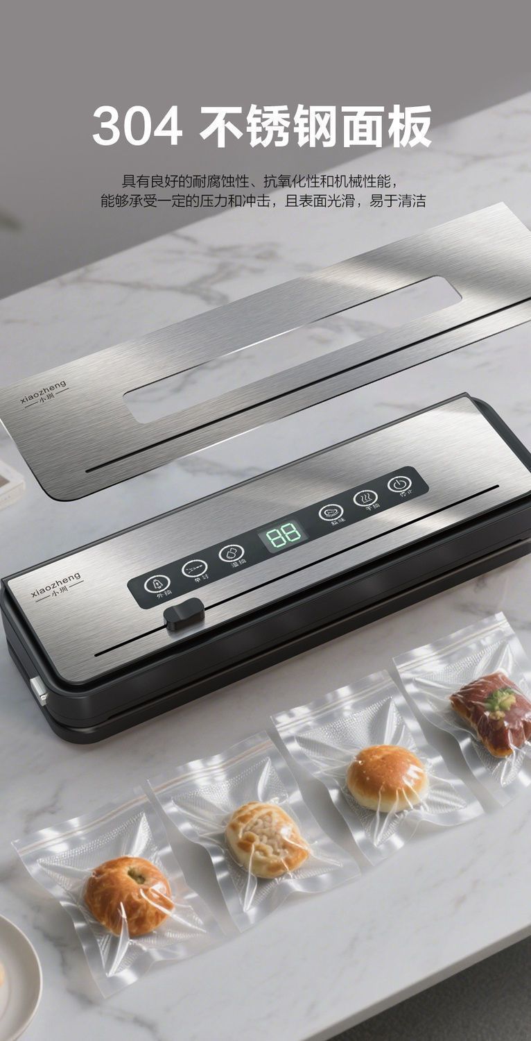 Imported stainless steel sterilization fully automatic vacuum sealing machine from Japan for freshness preservation, household food packaging sealing and plastic sealing machine