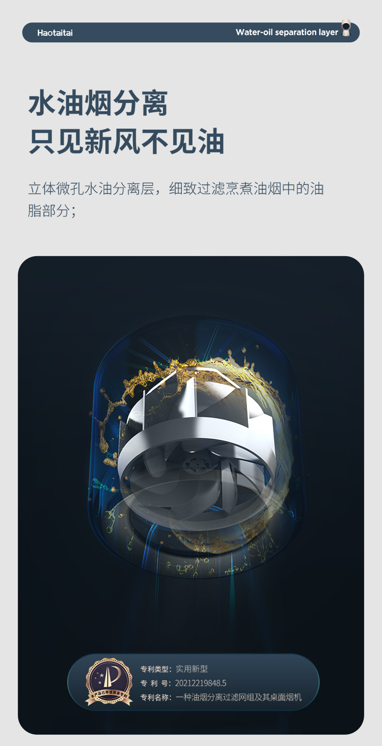 Настольная вытяжка Haotaitai HTT-X6