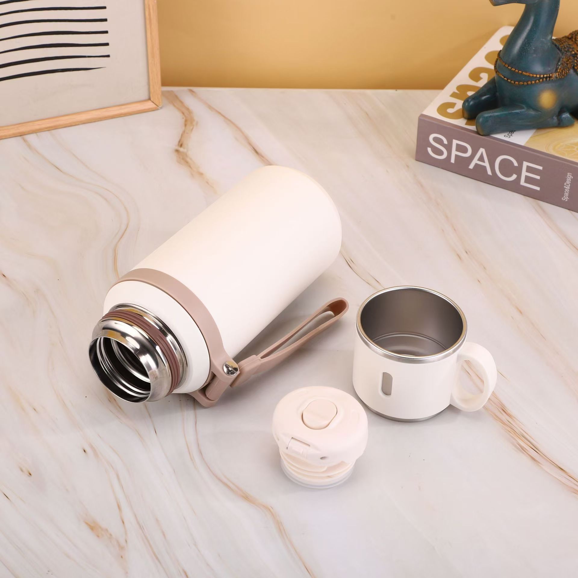 316 stainless steel insulated cup for men and women, outdoor car water cup, portable, thick double-layer vacuum insulated cup, customized
