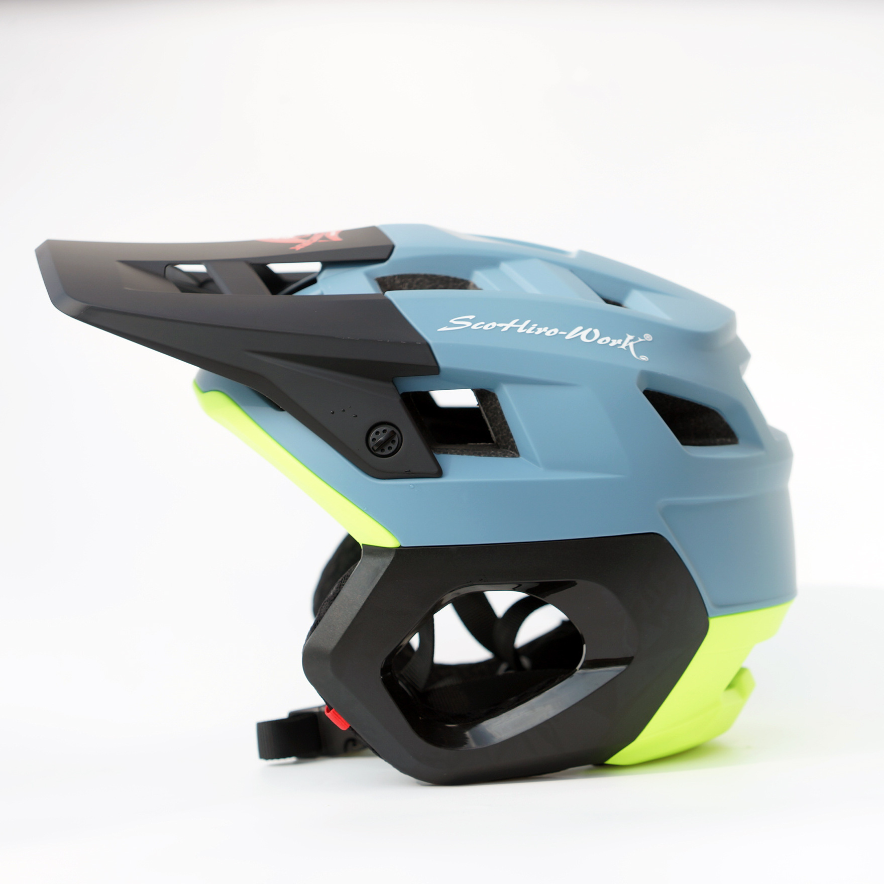 SCOHIROWORK mountain bike DH speed descent BMX ultra light AM off-road crossing off-road helmet full helmet riding helmet