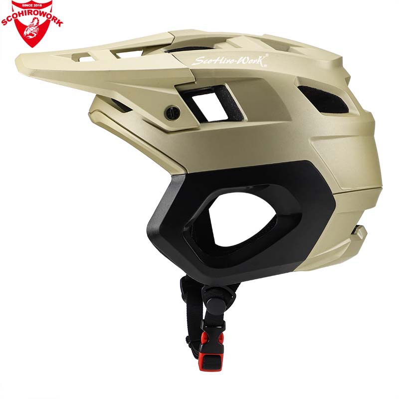 SCOHIROWORK mountain bike DH speed descent BMX ultra light AM off-road crossing off-road helmet full helmet riding helmet