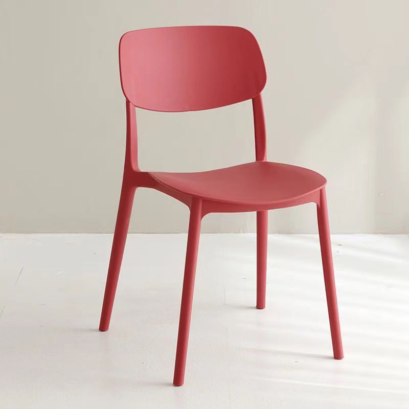 Thickened plastic chair backrest, office chair, minimalist Nordic noodle shop, conference home, large gear shift, restaurant dining table chair