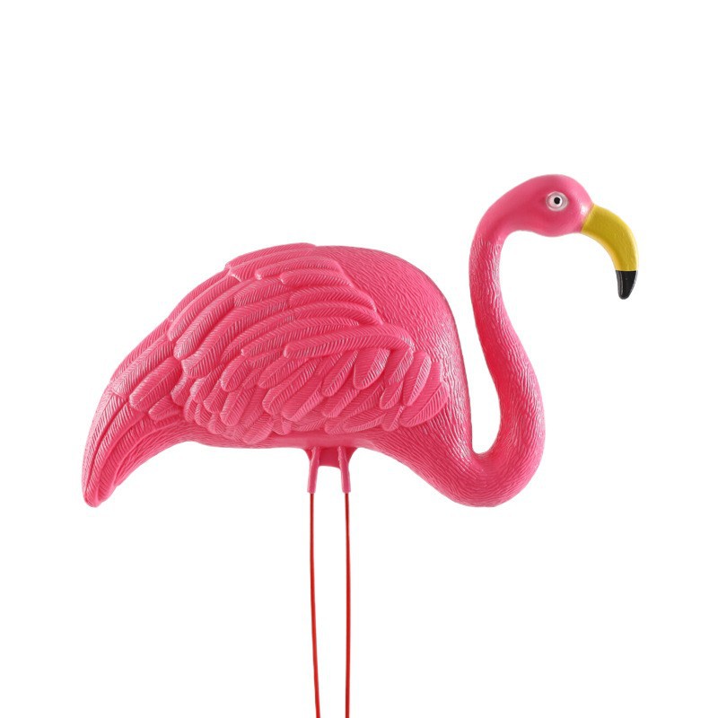 Cross border simulation flamingo combination courtyard garden decoration, small white crane outdoor lawn, wedding scenery, animal bait