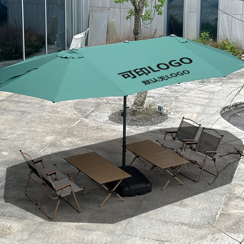 Outdoor Umbrella, Courtyard Umbrella, Sunshade Umbrella, Courtyard Roman Umbrella, Large Sun Umbrella, UV resistant Double Head Design