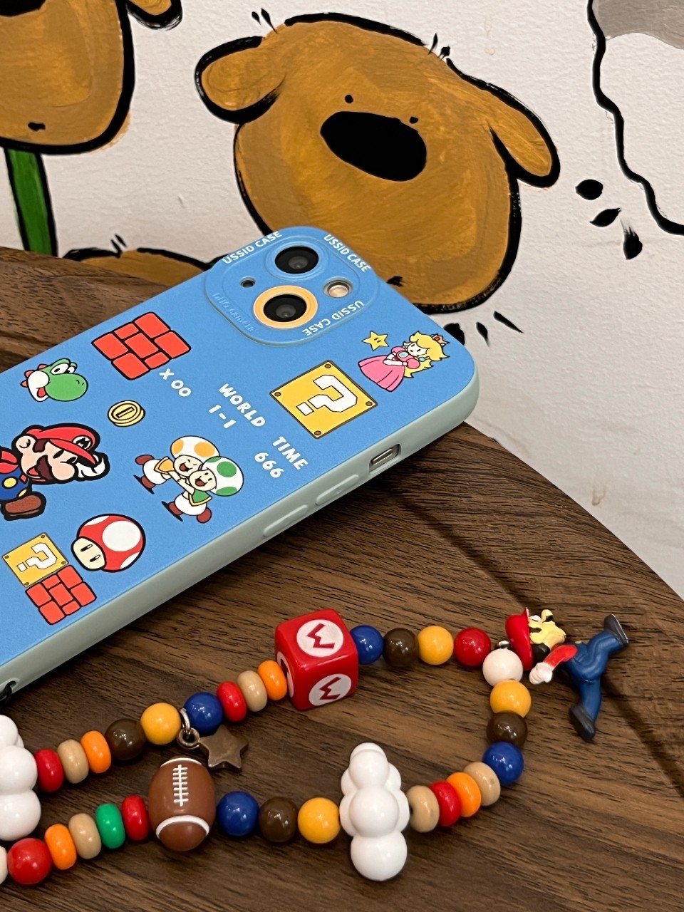 Blue Mario Apple 16 phone case, new iPhone 17 Promax mirror holder, 17air soft shell Pro
