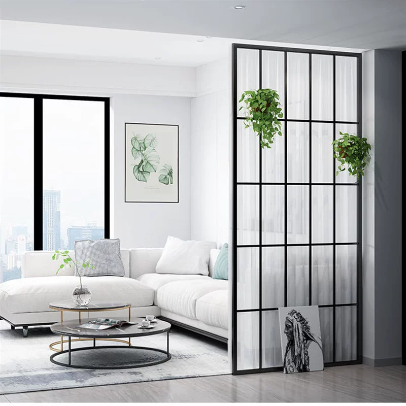 Screen partition, living room cover, home use, non perforated bedroom, curtain partition wall, office hollow entrance partition wall