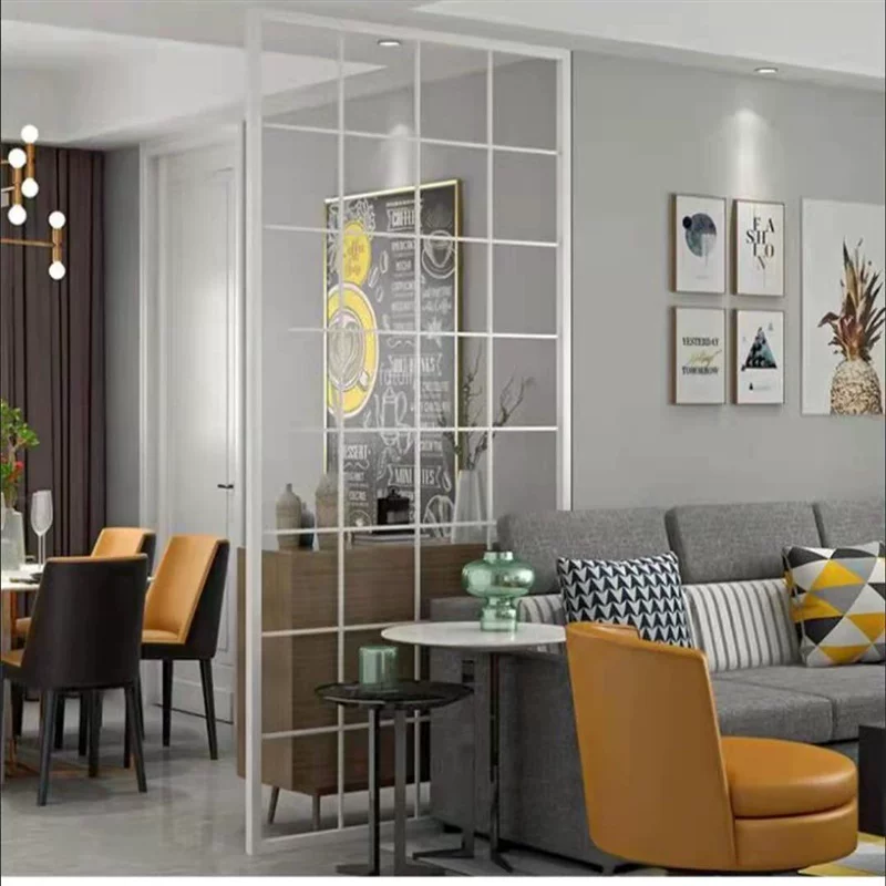 Screen partition, living room cover, home use, non perforated bedroom, curtain partition wall, office hollow entrance partition wall