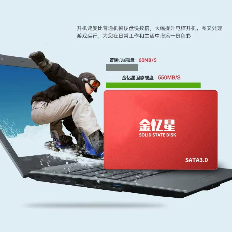 Jinyixing SSD Solid State Drive 128G256G512G Laptop Desktop Universal 2.5-inch SATA3.0