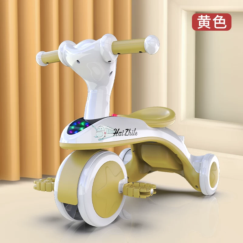 儿童三轮车—岁宝宝可坐可骑可手推平衡车多功能儿童三轮车脚踏