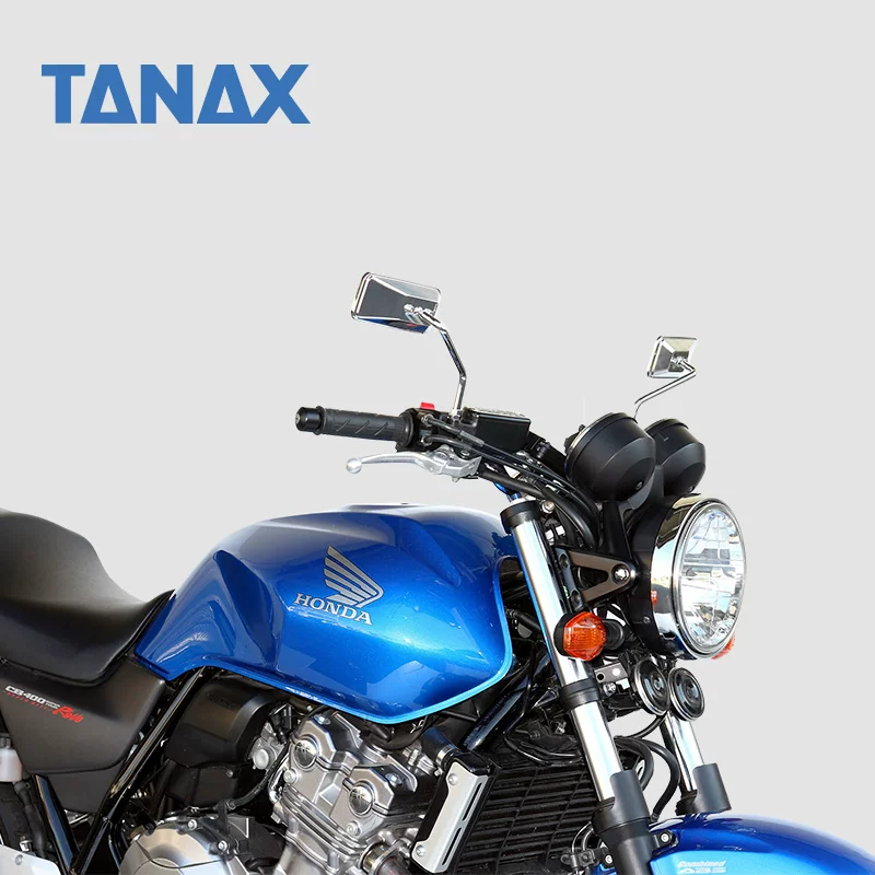 Япония Tanax Napoleon Motorcycle Motorview Mirror Murror Offeructor Anti -Dazzling AC сингл