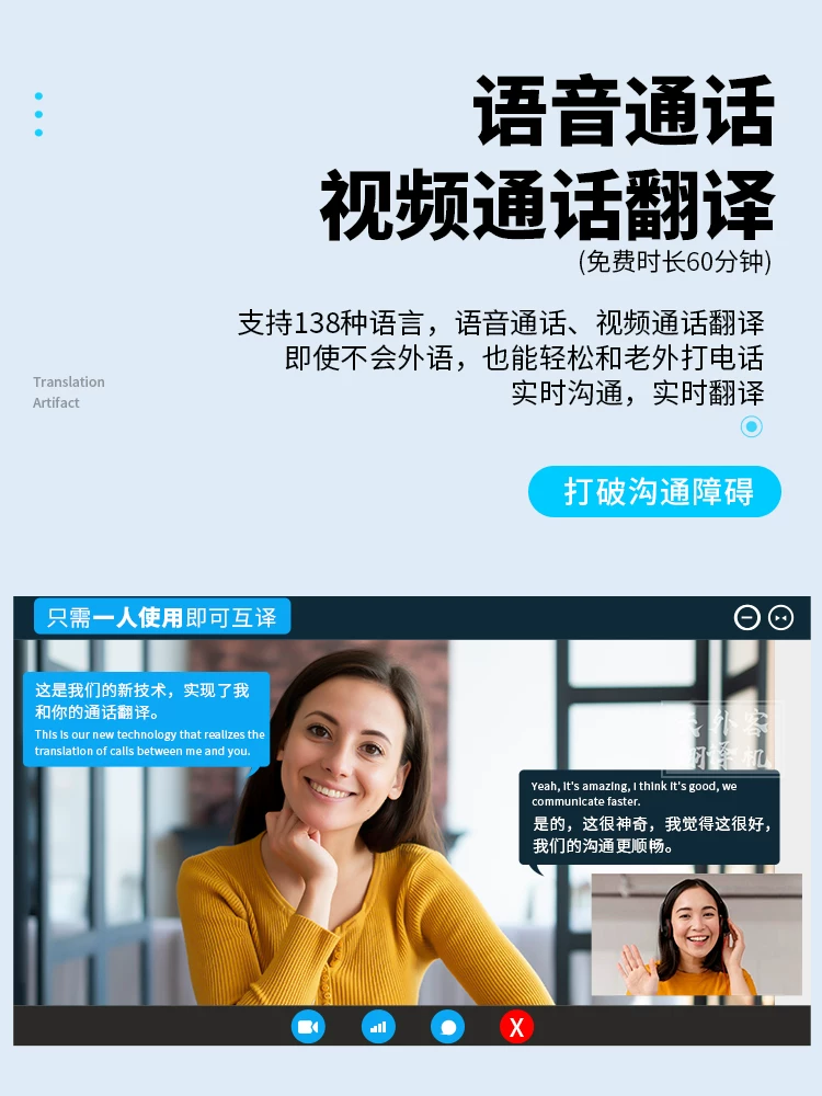 Tianwaike 2024 New Speak Frely Freely -IN -IN -ONE TRANSTOR CALL VIDEY TRALVS TRALVS VOIC