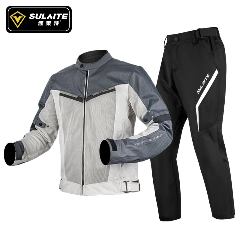 Cycling suit, motorcycle men's summer motorcycle rally suit, knight retro casual top, all season racing anti fall breathable