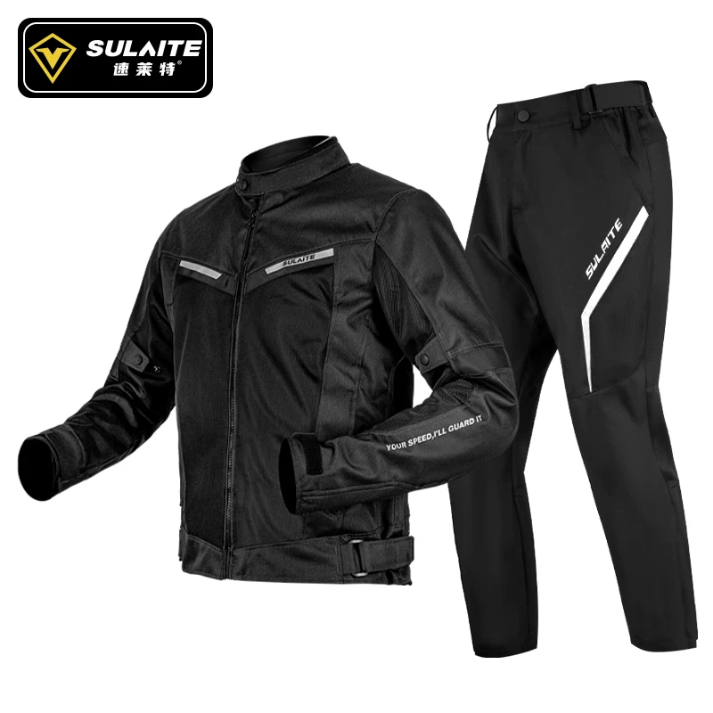 Cycling suit, motorcycle men's summer motorcycle rally suit, knight retro casual top, all season racing anti fall breathable