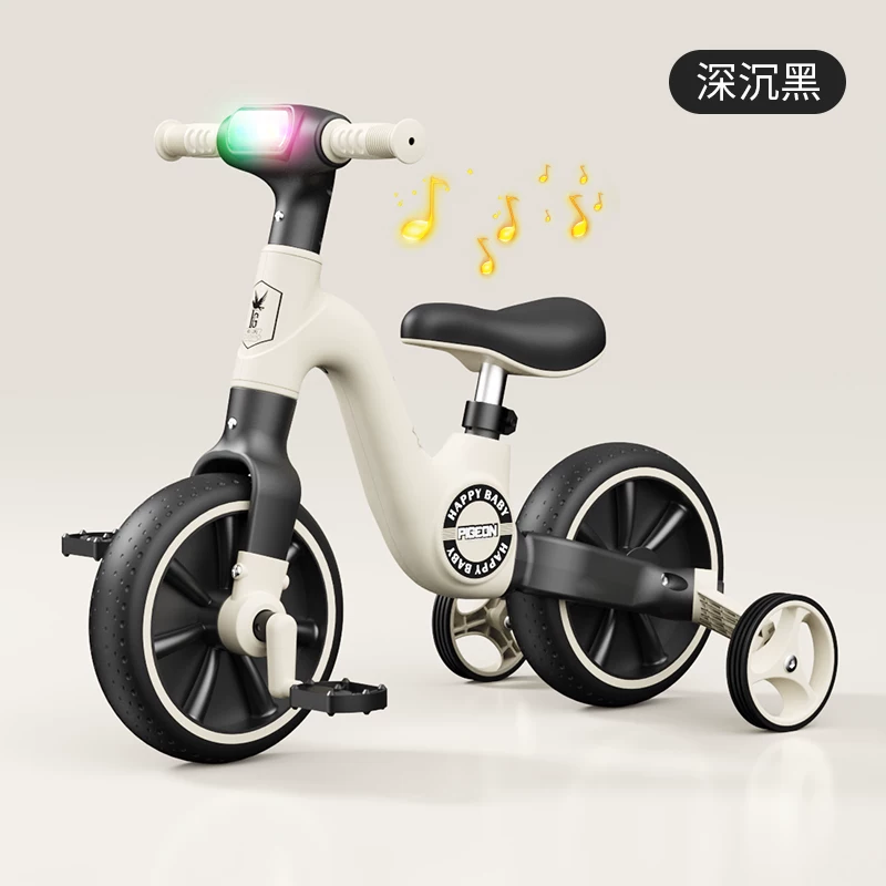 Flying Pigeon Children's Balance Bike 2-6 Year Old Boys and Girls Baby Anti rollover Two wheel Sliding Tricycle Toy Bicycle