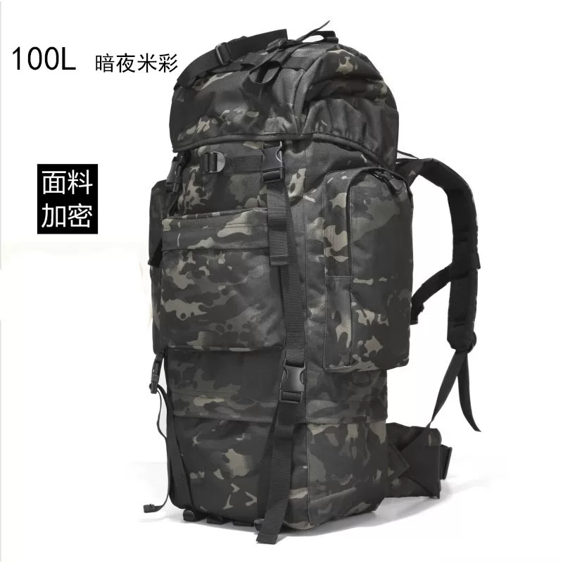 Extra large capacity backpack travel bag, men's tactical backpack, backpack, outdoor oversized travel mountaineering bag, waterproof