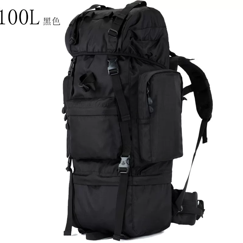 Extra large capacity backpack travel bag, men's tactical backpack, backpack, outdoor oversized travel mountaineering bag, waterproof