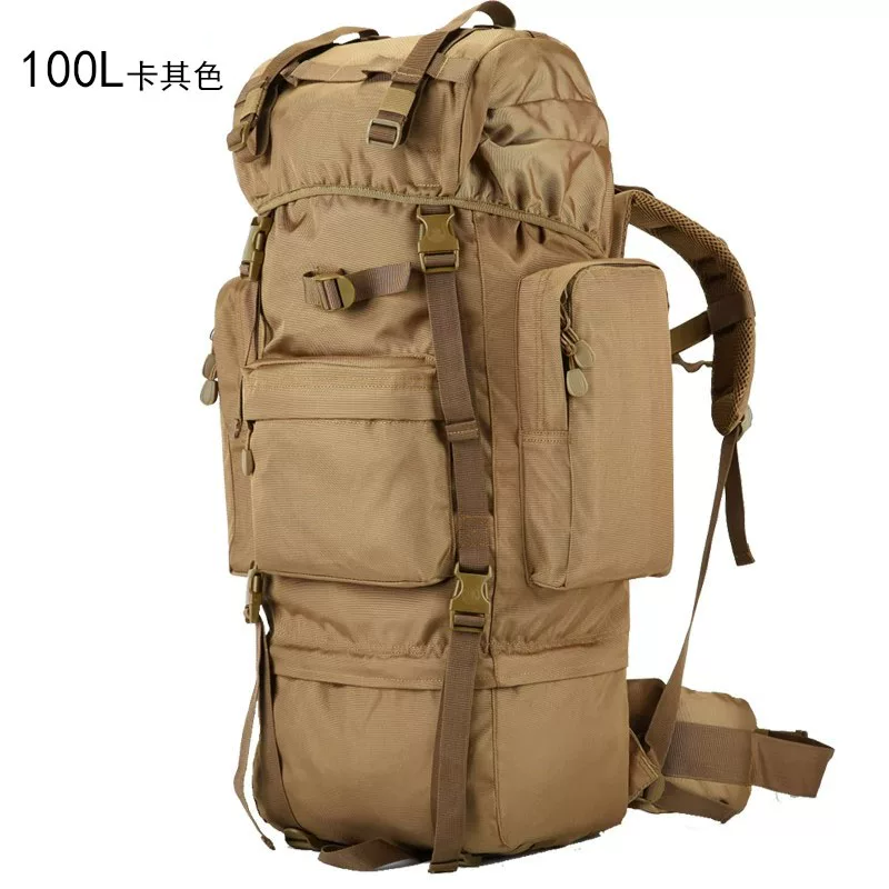 Extra large capacity backpack travel bag, men's tactical backpack, backpack, outdoor oversized travel mountaineering bag, waterproof
