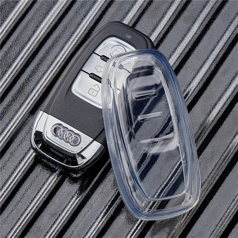 Подходит для прозрачного ключа Audi A4L A6L A7 A8 Q5L Q7 Q8 Automotive Caps