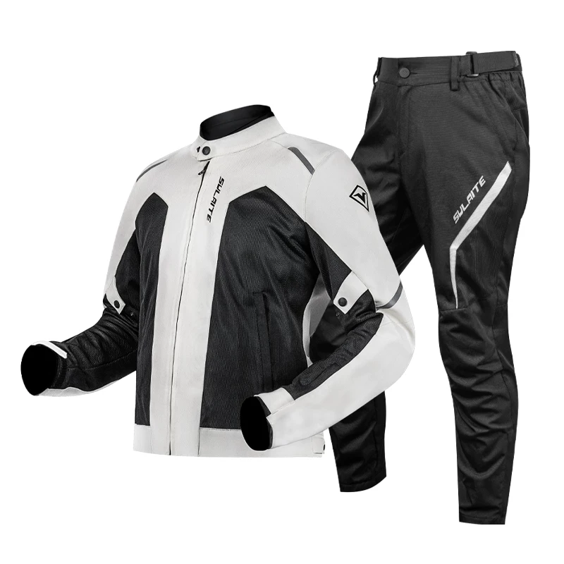 Cycling suit, motorcycle men's summer motorcycle rally suit, knight retro casual top, all season racing anti fall breathable