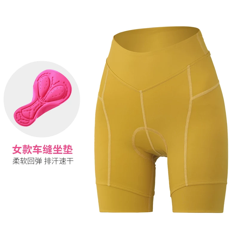Cycling shorts for women, high waisted road bikes, outerwear for quick drying cycling equipment, breathable and shock-absorbing cycling pants for women