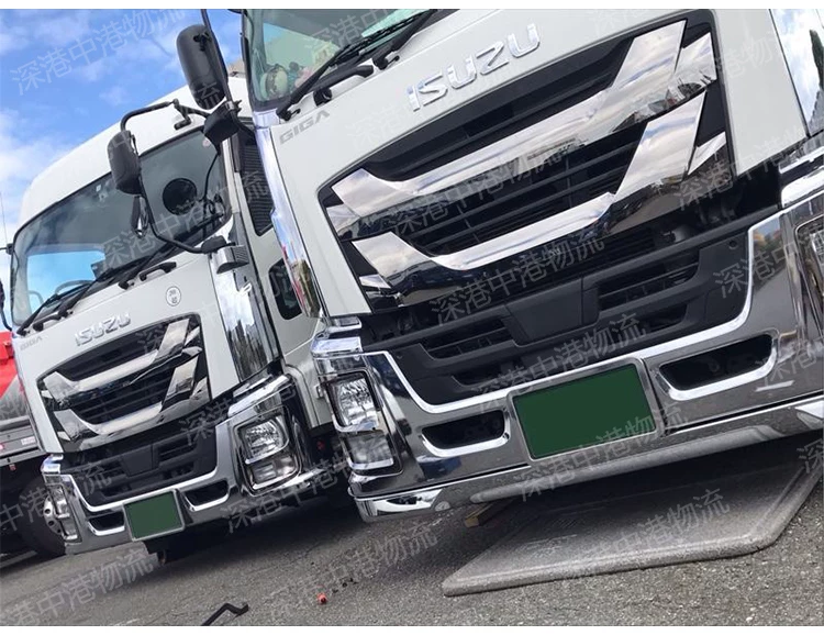 Подходит для ISUZU GIGA EXR EXZ, модифицированного гальванического покрытия нижней губы, бампера, декоративных полос, аксессуаров
