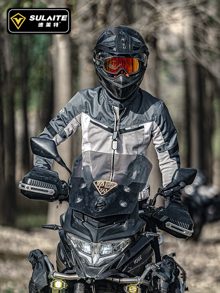 Cycling suit, motorcycle men's summer motorcycle rally suit, knight retro casual top, all season racing anti fall breathable