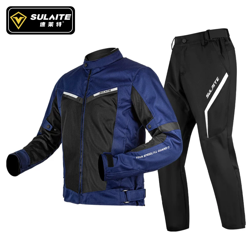 Cycling suit, motorcycle men's summer motorcycle rally suit, knight retro casual top, all season racing anti fall breathable