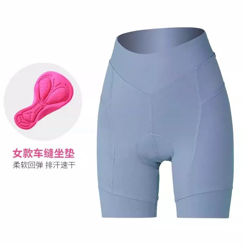 Cycling shorts for women, high waisted road bikes, outerwear for quick drying cycling equipment, breathable and shock-absorbing cycling pants for women